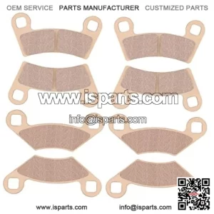 Front & Rear Brake Pads Sintered for Polaris RZR 570 2012-2019, Sintered-golden