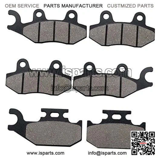 Brake Pads Front & Rear for Rhino 660 YXR660 4x4 2004-2007 Rhino 450