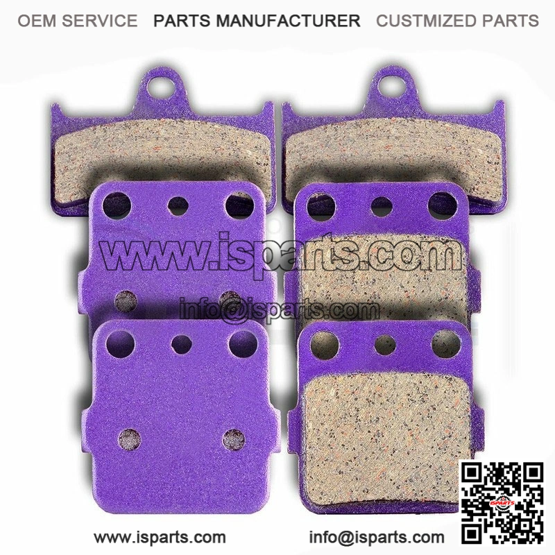F+R Carbon fiber Brake Pads For Grizzly 660 YFM660F 4x4 2002-2004