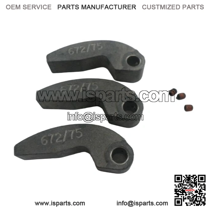 75 Gram Clutch Cam Arms / Weights (3) - New for Arctic Cat Snowmobile, Part 0746-672