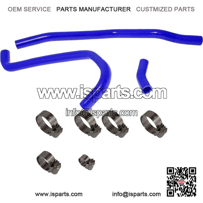 Blue Radiator Hose and Clip Kit Combo for Yamaha YFM700R Raptor 700 (2006-2023)