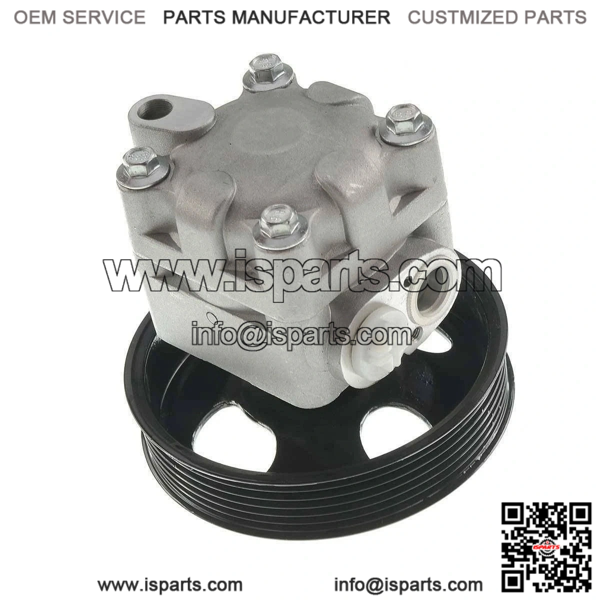49110-4W000 Power Steering Pump w/ Pulley and Hose Barb for 3.5L Nissan Pathfinder 2001-2004
