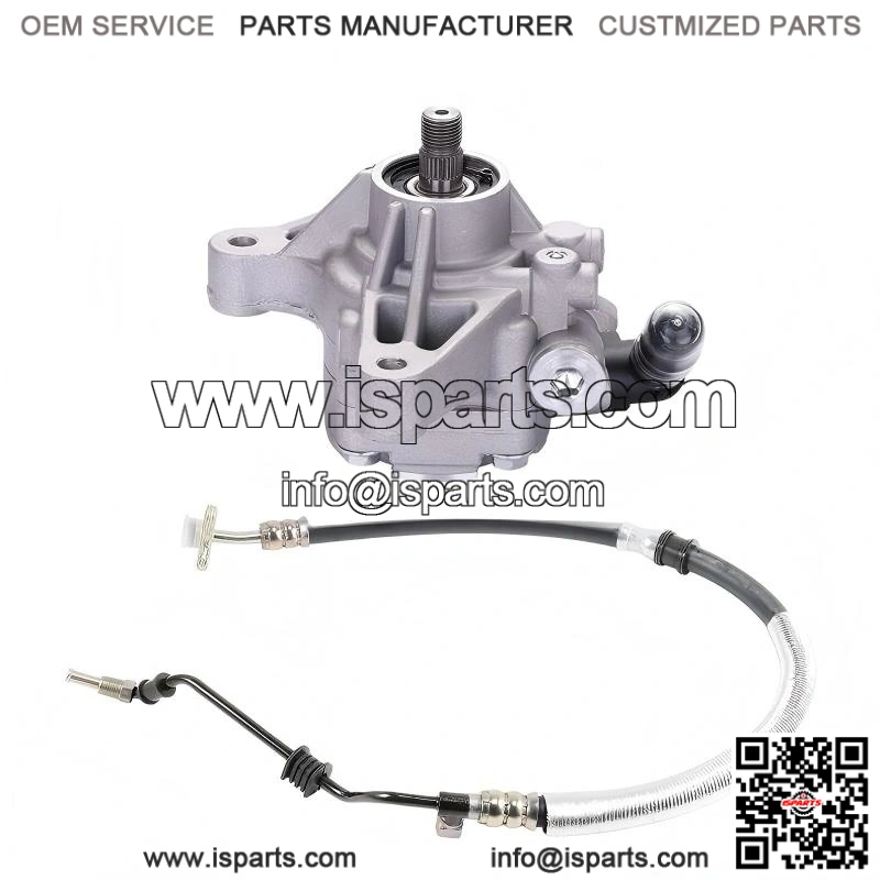 Power Steering Pump w/ Pressure Hose for 2002-2006 Honda CR-V 2.4L