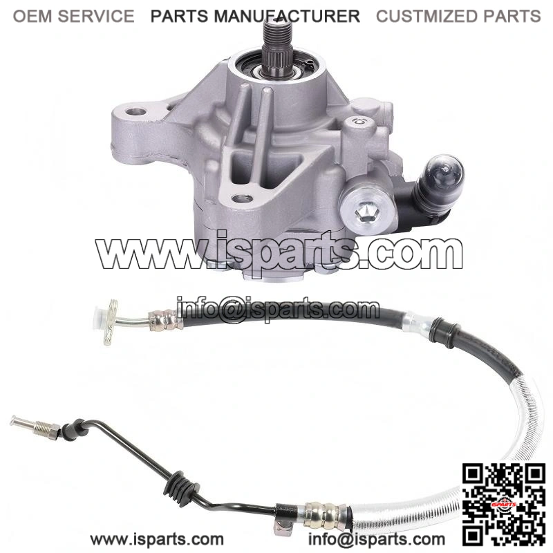 Power Steering Pump with Pressure Hose for 2002-2006 Honda CR-V 2.4L