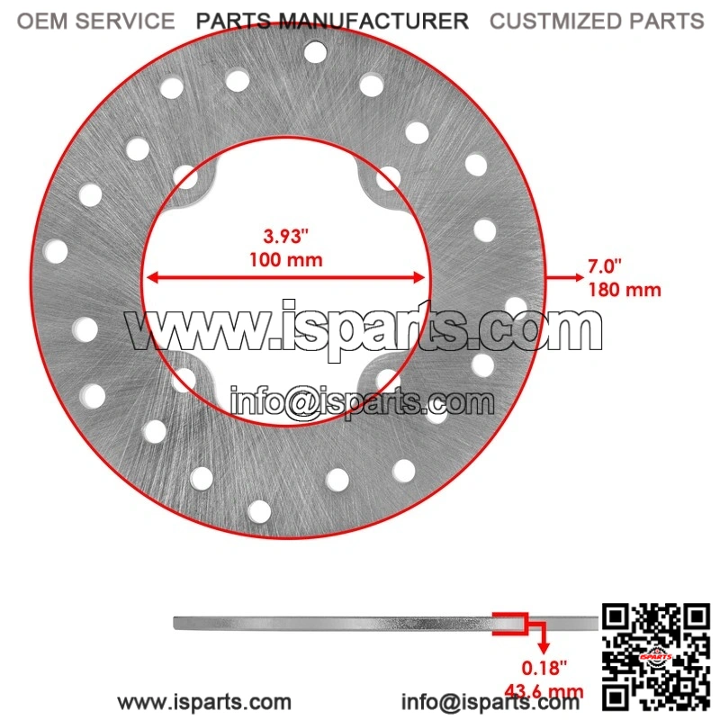For Can-Am Outlander 800R / MAX 800R 2006-2008 Rear Brake Disc Rotor W/ Caliper - Image 2