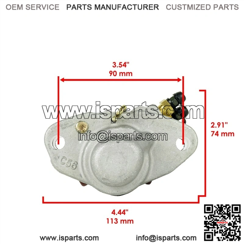 Rear Brake Caliper Pads Fluid Reservoir for Polaris Predator 500 LE 2003-2007 - Image 3