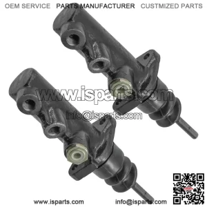 Set of 2 Brake Master Cylinders for Case IH 580K 580L 580SL 580M 580SM Backhoe