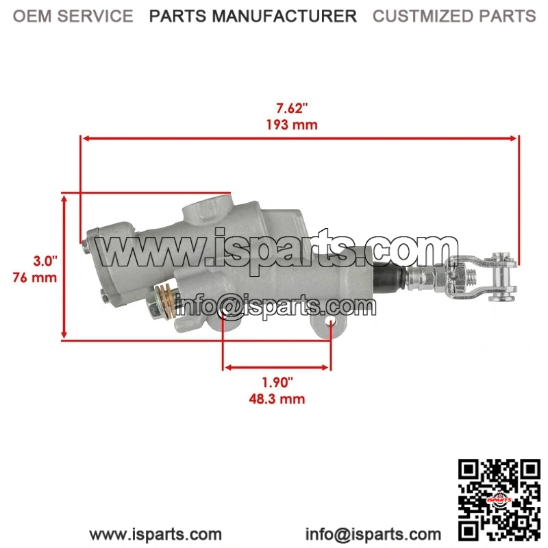 Rear Master Cylinder for Yamaha YZ125 2009-2022 - Image 2
