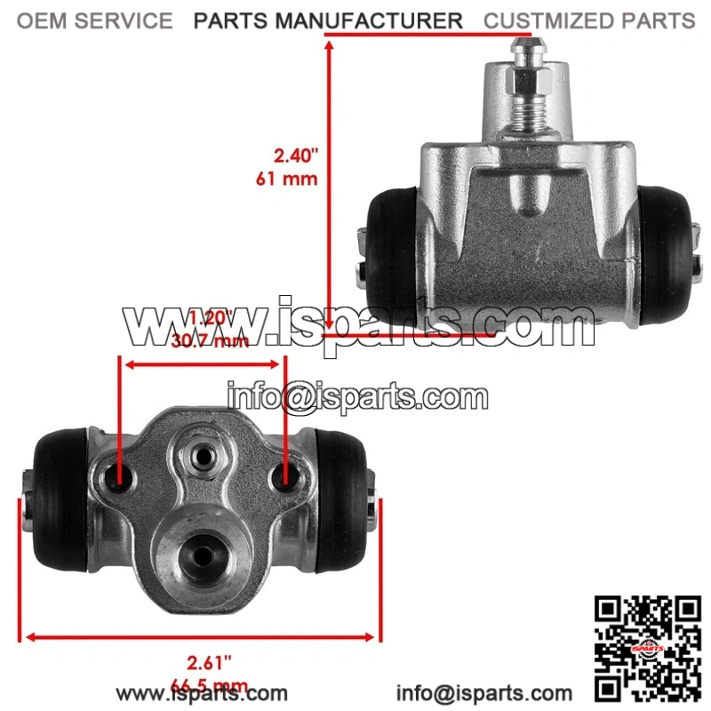 Front Brake Cylinder Left or Right with Brake Shoe for Kawasaki Mule 610 KAF400 2005-2009 - Image 2