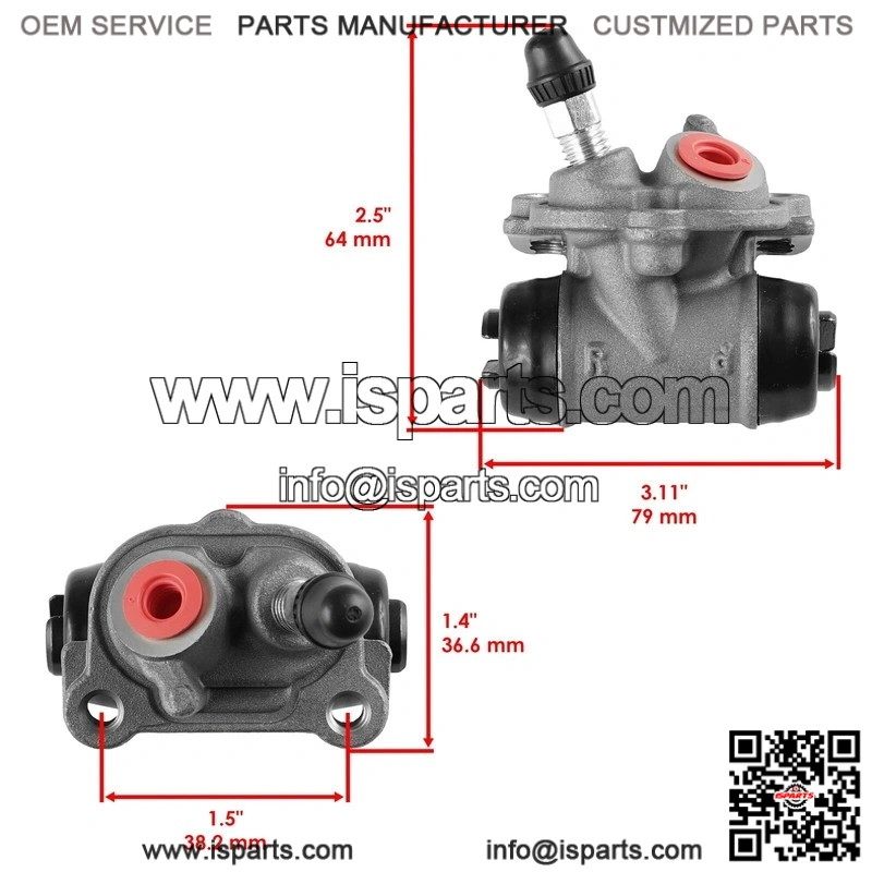 Front Right Wheel Brake Cylinder Assembly for Honda Recon 250 TRX250 1997-2001 - Image 2