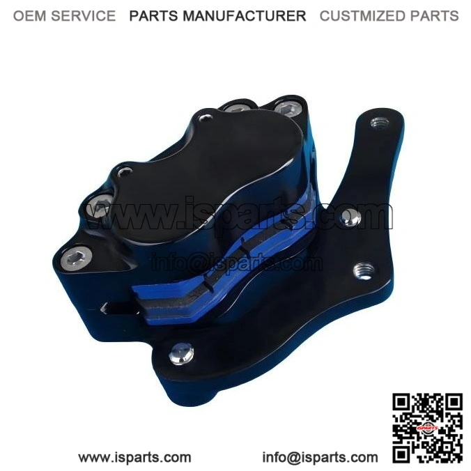 Black Brake Caliper ?C 4 Piston for Harley DNA Midwest FXST & Choppers Glide Front End - Image 2