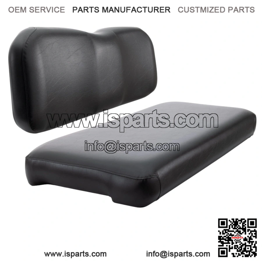 Replacement Rear Flip Seat Cushions for Club Car Precedent & Tempo - Black