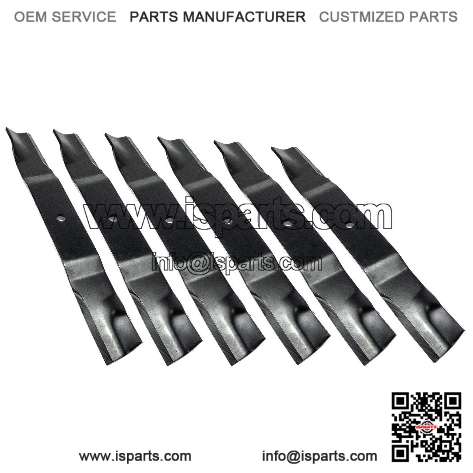 61" Mower Blade Set (6 Blades) ?C Compatible with Bobcat/Ransomes & Many More, Replaces 112111-03 and 438-0002-00