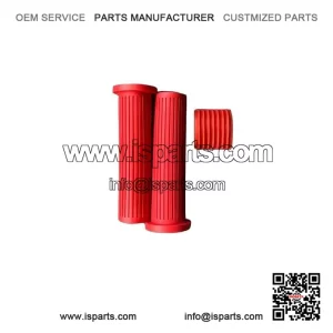 RED RUBBER HANDLE GRIPS ?C For Vespa T5, PX Series