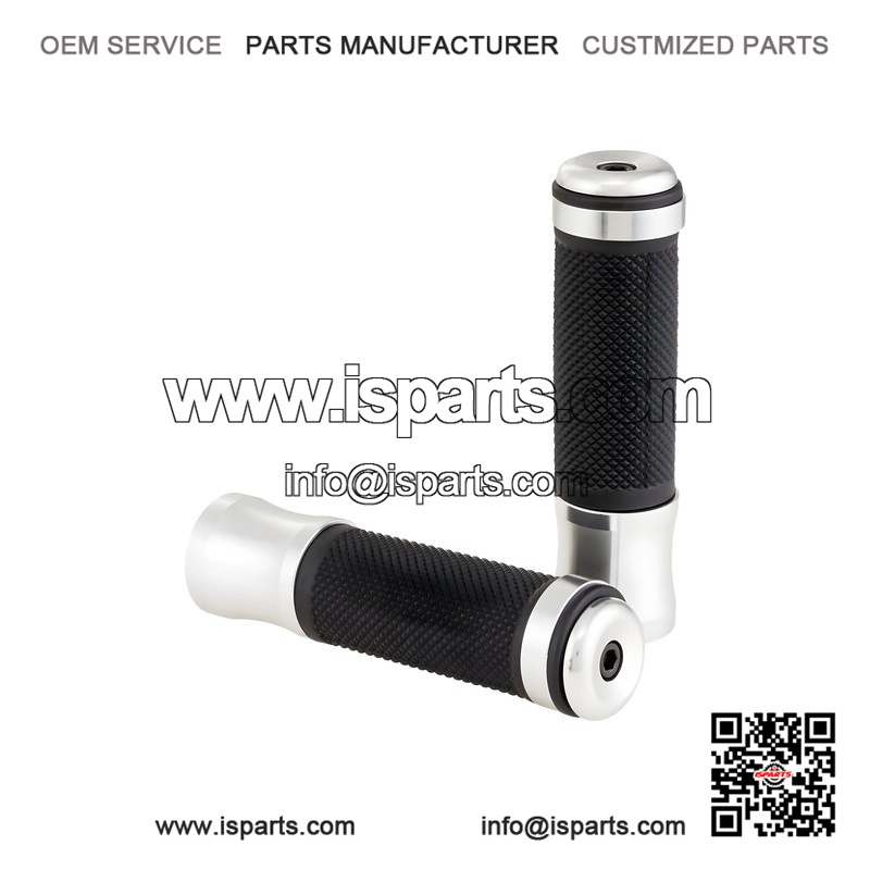 ALUMINIUM RUBBER GRIPS (125mm, ?24mm) ?C For Vespa P80?150X, PX80?200E