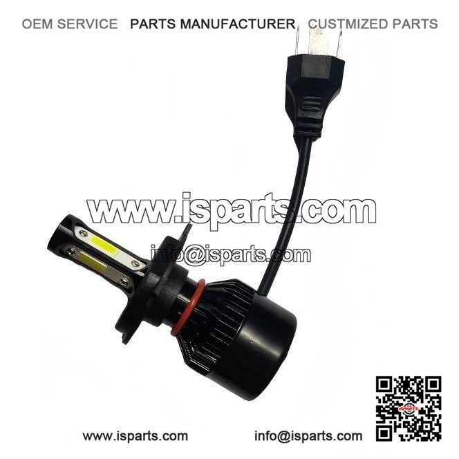 H4 12V 35/35W Halogen Headlight Bulb in Black LED Style for Vespa PX Disc, LML Star & GTS etc.