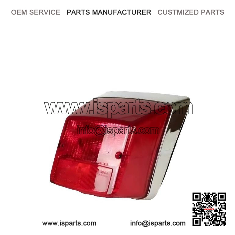 Chrome 4T Tail Lamp / Rear Brake Light Assembly for Vespa PX, Star, Stella & LML.