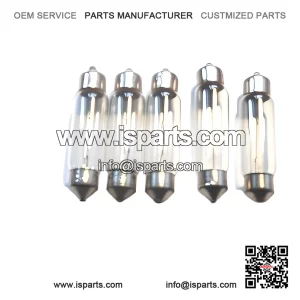 5 x 6V 5W Taillight / Brake Light Festoon Bulbs for Vespa Scooters.