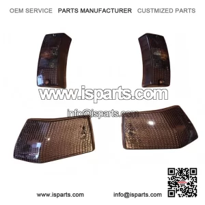 Complete Smoked Lens Indicator Set (Front & Rear) for Vespa PX, T5 & LML 125/150/200.