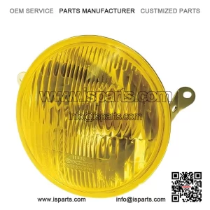 Front Yellow Glass Headlight Set for Vespa PX 125/150/200 Arcobaleno.