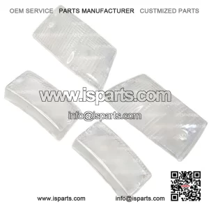 Set of 4 Clear Front & Rear Indicator Lenses for Vespa PX, LML & T5 (2T & 4T).