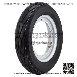 350x10 Tyre with Silver Painted Wheel Rims for VESPA PX, PE, T5 & LML.