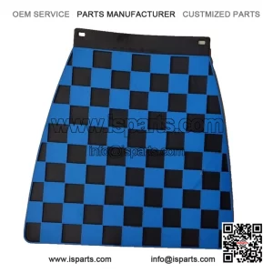 Blue & Black Chequered Mudflap ?C fits Vespa PX, T5, P, Rally, Primavera, Special & ET3.