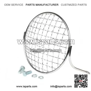 Classic Metal Chrome Headlight Grill (Protector) for Vespa PX, LML & T5 125/150/200.