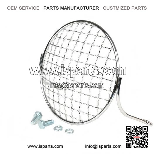 Classic Metal Chrome Headlight Grill (Protector) for Vespa PX, LML & T5 125/150/200.