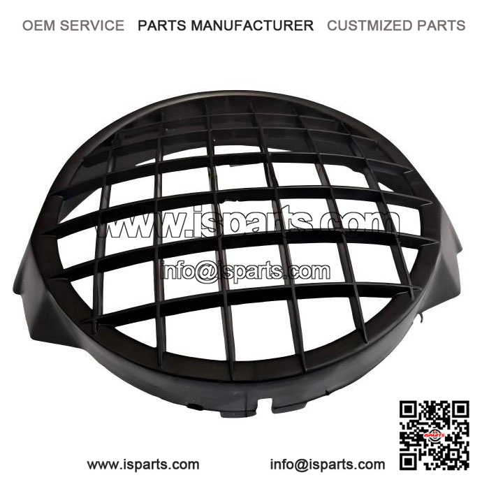 Classic Black Plastic Headlight Grill for Vespa PX 125/150/200 & T5.