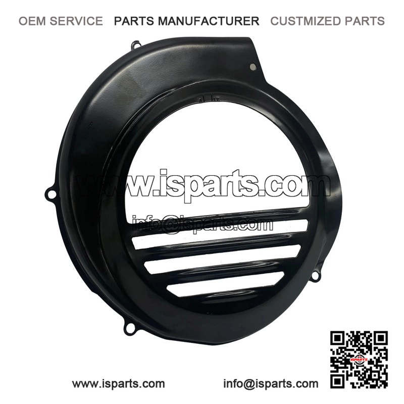 Black Flywheel Cover (Electric Start Model) for Piaggio Vespa PX80 & PX125-200.