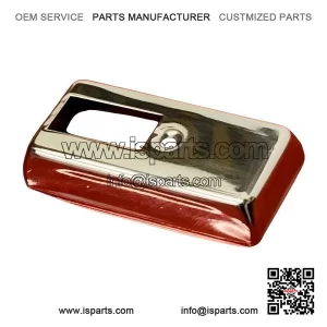 Polished Stainless Steel Indicator Switch Cover for VESPA PX125E, PX150E & PX200E.