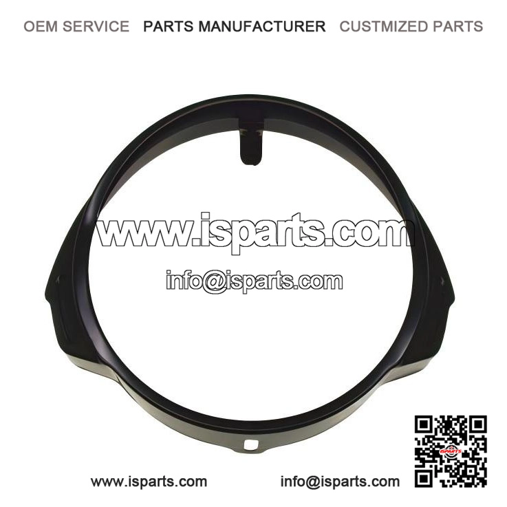 BLACK HEADLIGHT RING FOR FRONT HEADLIGHT ?C Vespa PX PE 125/150/200 (1 Series)