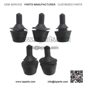 5-Piece Rubber Buffer for Luggage Compartment Lid (12mm) ?C fits Vespa V50, PV, ET3 & PX.