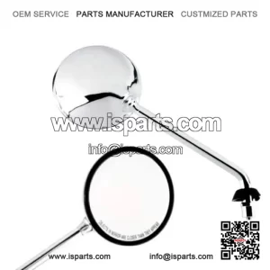 Chrome Plated Rear View Mirror Set (Fiem) for Vespa PX & LML.