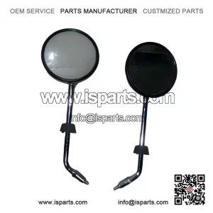 NEW PAIR OF CHROME SIDE MIRRORS ?C For Vespa PX, LML, Star