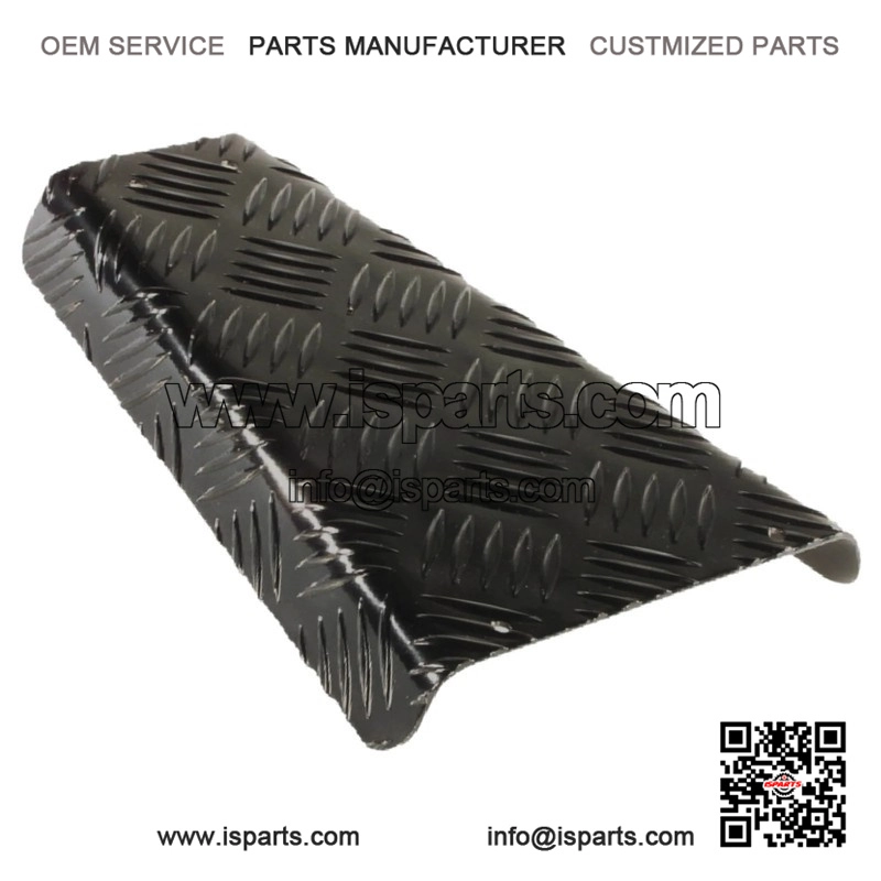 Checker Plate Centre Mat in Black for Vespa PX & T5.
