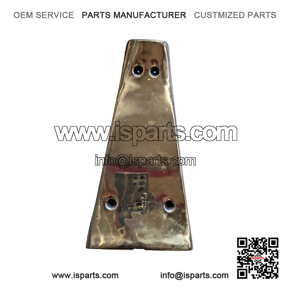 Polished Stainless Steel Centre Floor Mat, Vespa PX, PE, LML 2T, T5 Classic