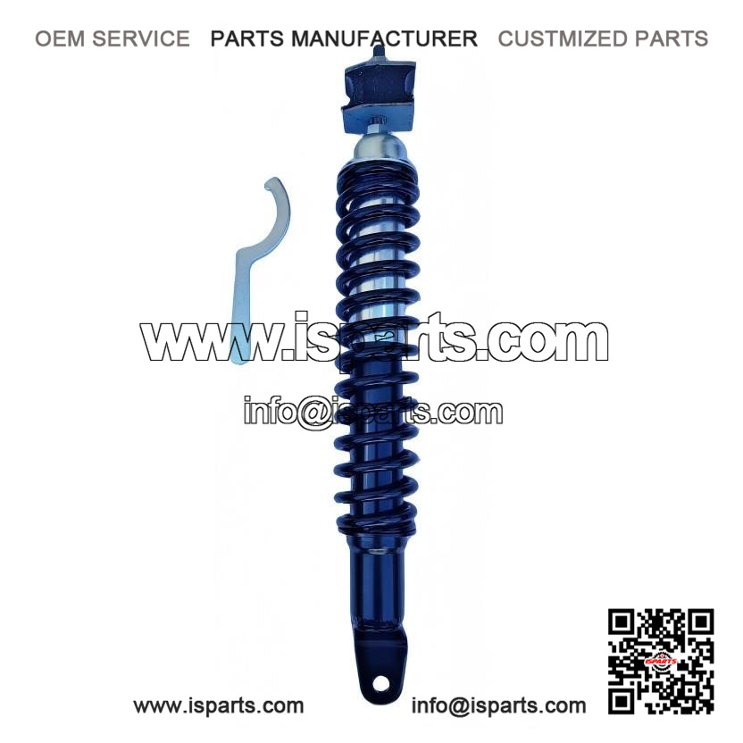 Rear Shock with Shock Mount Rubber for Vespa LML, PX 80/125/150/200, Sprint & VBB.