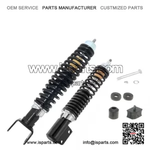 Carbon Sport Black Shock Absorbers (Front & Rear) for Vespa PX 200 Arcobaleno.