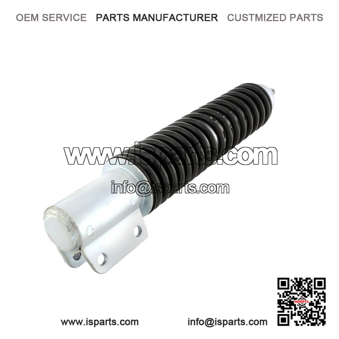 Standard Carbon Black Spring Front Shock Absorber, Vespa PX125E, PX150E, PX200E
