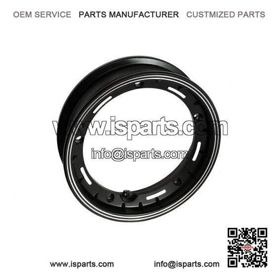 10-Inch Black Alloy Tubeless Wheel Rim for VESPA LML, PX, Sprint & Rally.