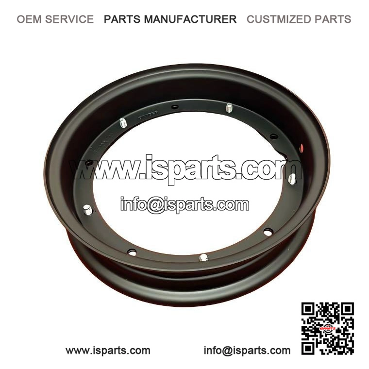Grade A Black Satin Painted 10-Inch Steel Split Wheel Rims for VESPA PX, PE, PK, T5 & LML.