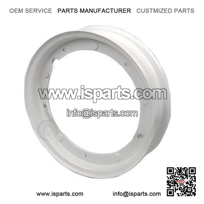 White 10" Split Wheel Rims (3.50-10) for Vespa PX, T5, LML, PK & Rally.