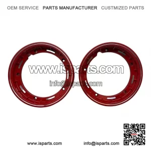 Pair Sport Tubeless Wheel Rims 2.50-10 Red, Vespa PX 125/200, LML 2T & 4T