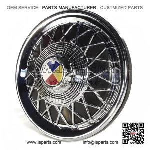 Black Cross Spoke Hub Cap for 350 x 10 Wheels ?C fits VESPA PX, PE, PK, T5 & TX (1977-2016).