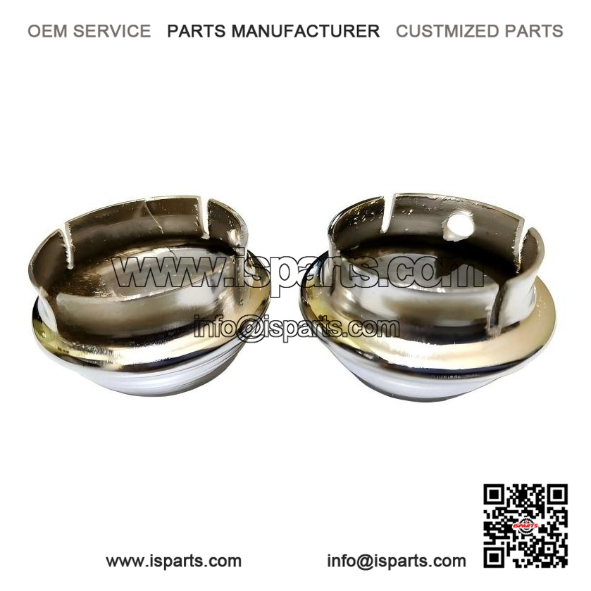 Plastic Chrome Finish 10" Wheel Hub Cap Set (Front & Rear) for VESPA PX & LML.
