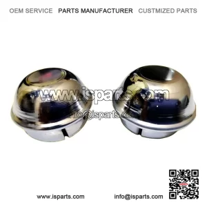 New 10" Chrome Wheel Hub Cap Set (Front & Rear) to fit Vespa PX & LML.