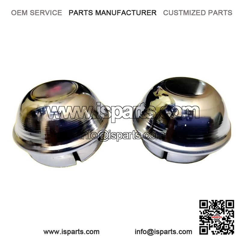 New 10" Chrome Wheel Hub Cap Set (Front & Rear) to fit Vespa PX & LML.