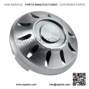 Grey CNC Wheel Nut Cap for Vespa PX (-1984), Rally, Sprint, TS, GT, GTR, GS160 & SS180.